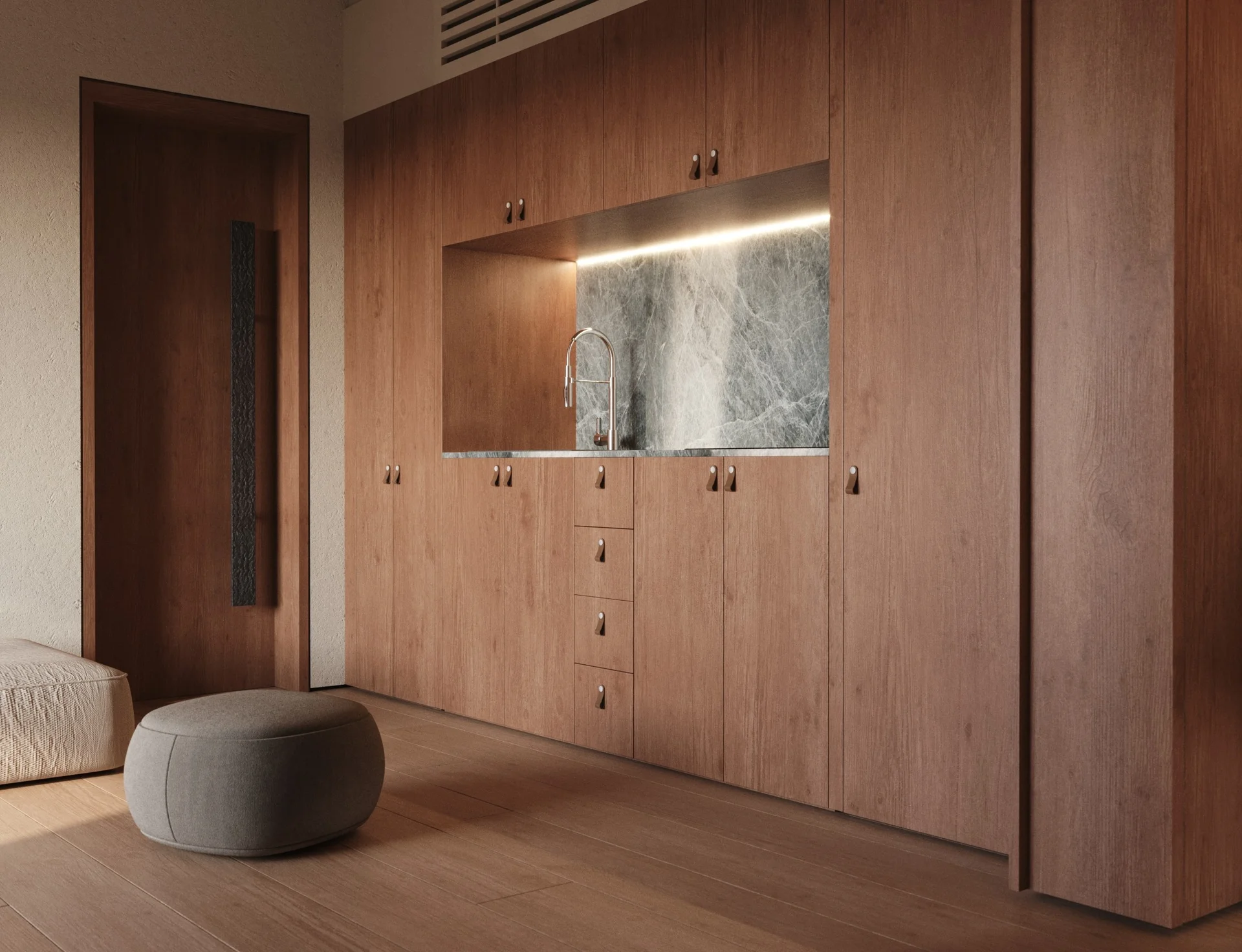 Penthouse architectural detail