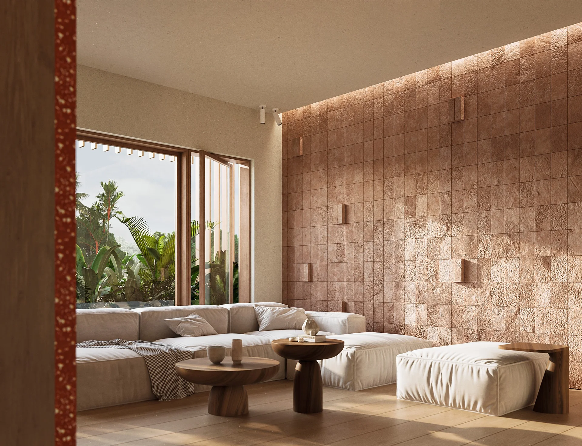 Type B bed suite with built-in lighting.