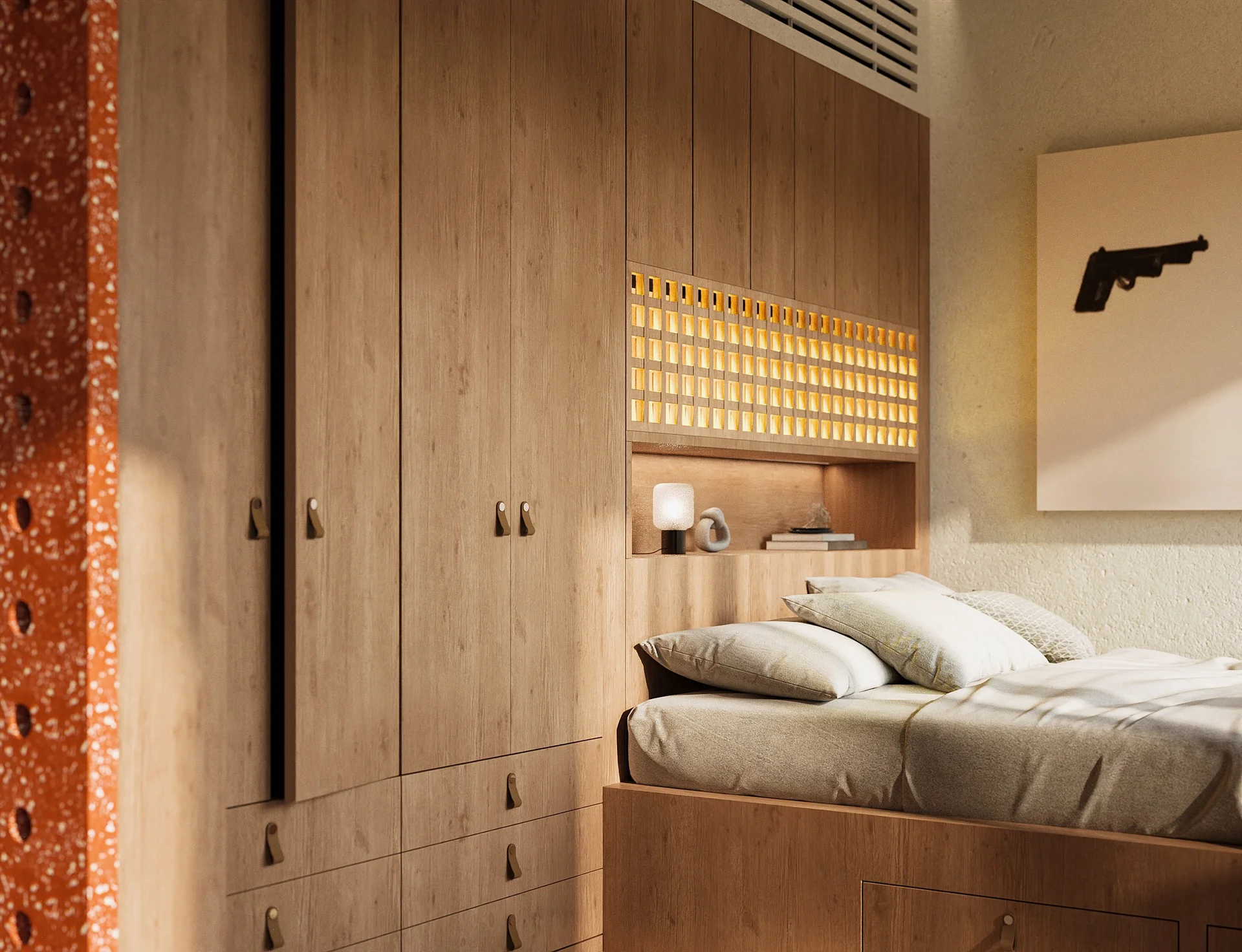 Type B bathroom with European sanitary ware.